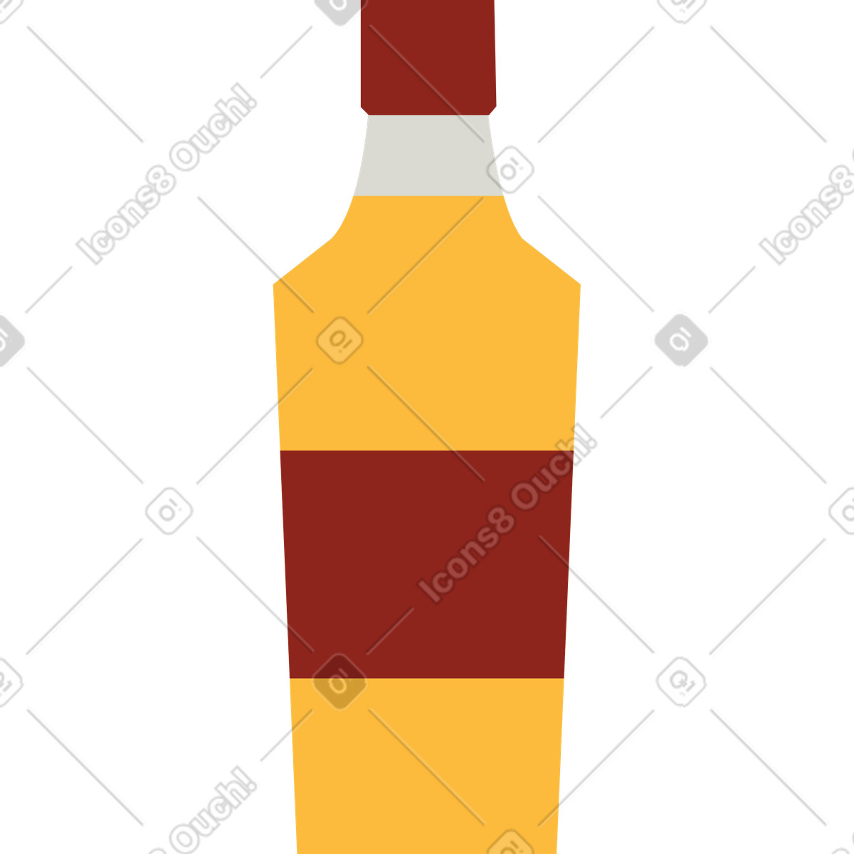 下载 Burgundy 风格的 威士忌酒 插画，支持 PNG、SVG 格式