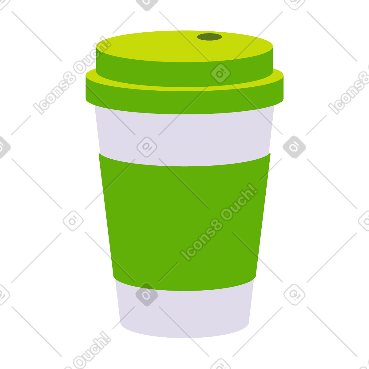 Cup of coffee illustration in Everyday style download in PNG, SVG
