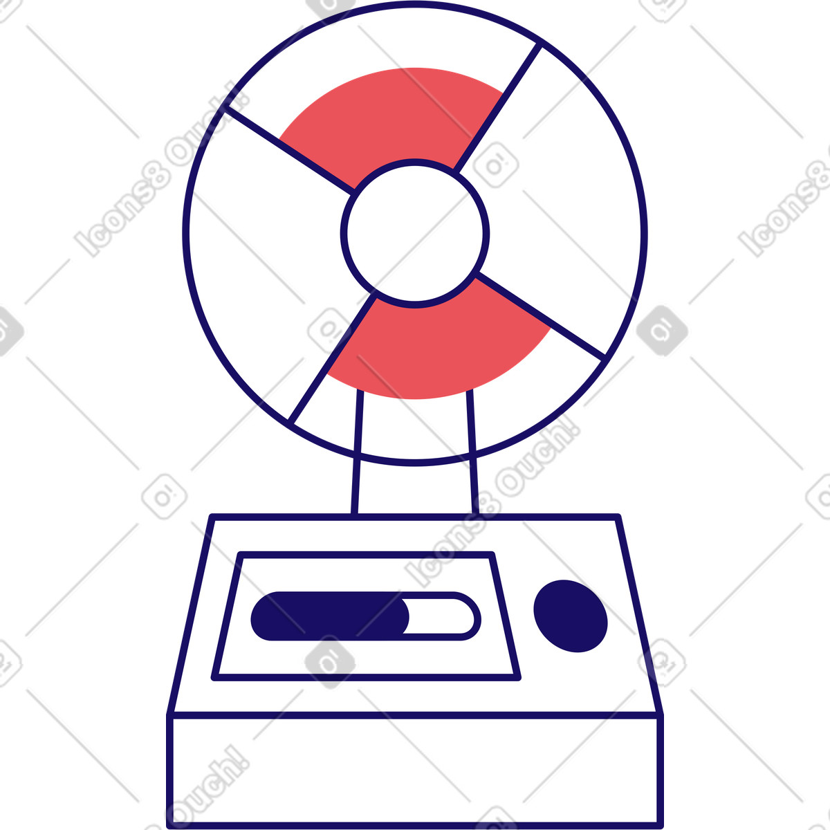 Ilustração de Part of a 3d printer with spool em no estilo Bendy para baixar em PNG, SVG