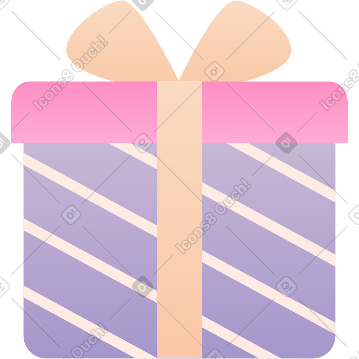 Ilustración Caja de regalo en estilo Social a descargar en PNG y SVG