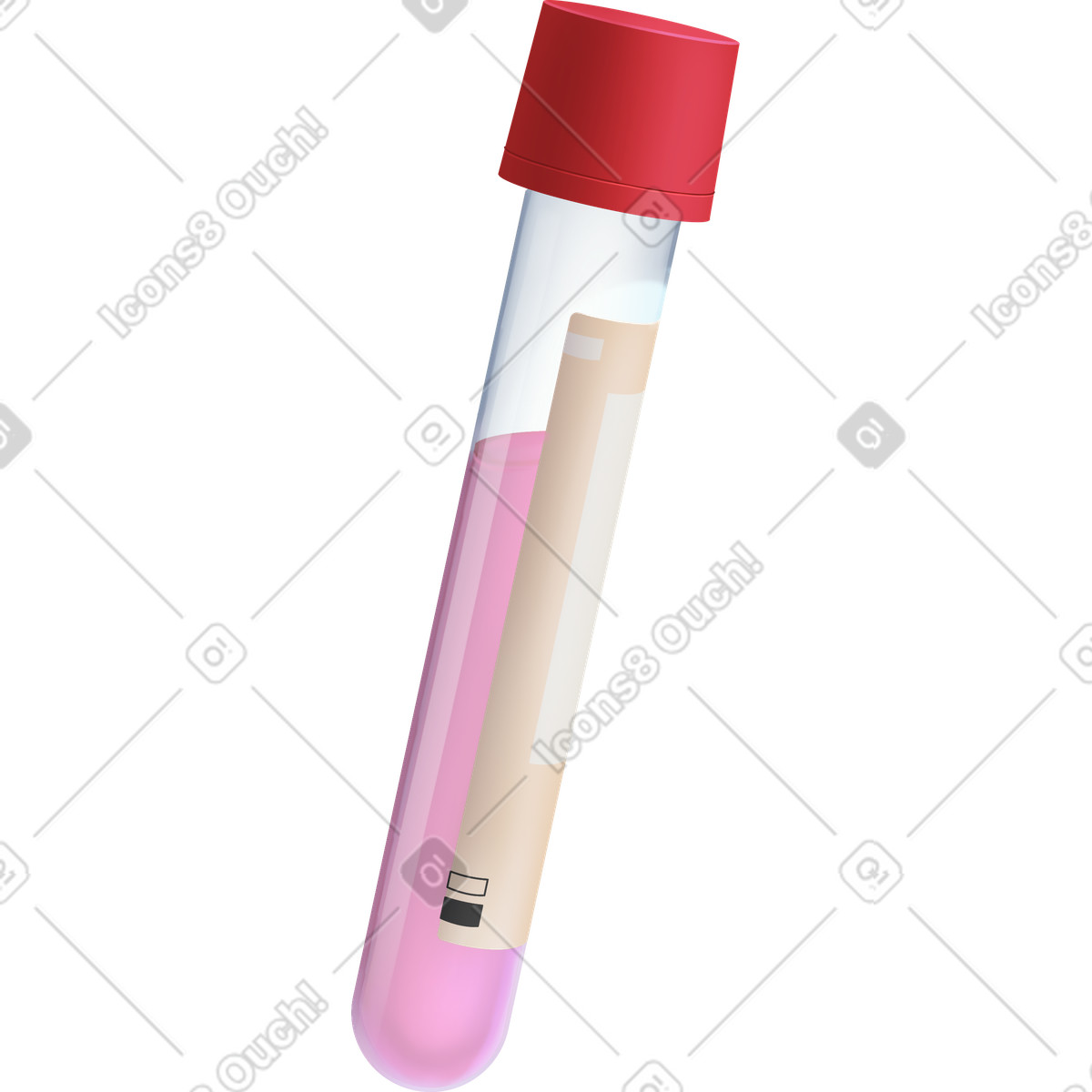 Иллюстрация Test tube в стиле Props — скачать в форматах PNG, SVG