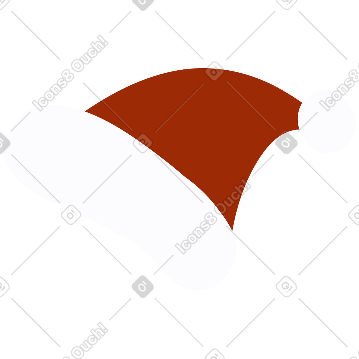 Ilustração de Gorro do papai noel em no estilo Woof para baixar em PNG, SVG
