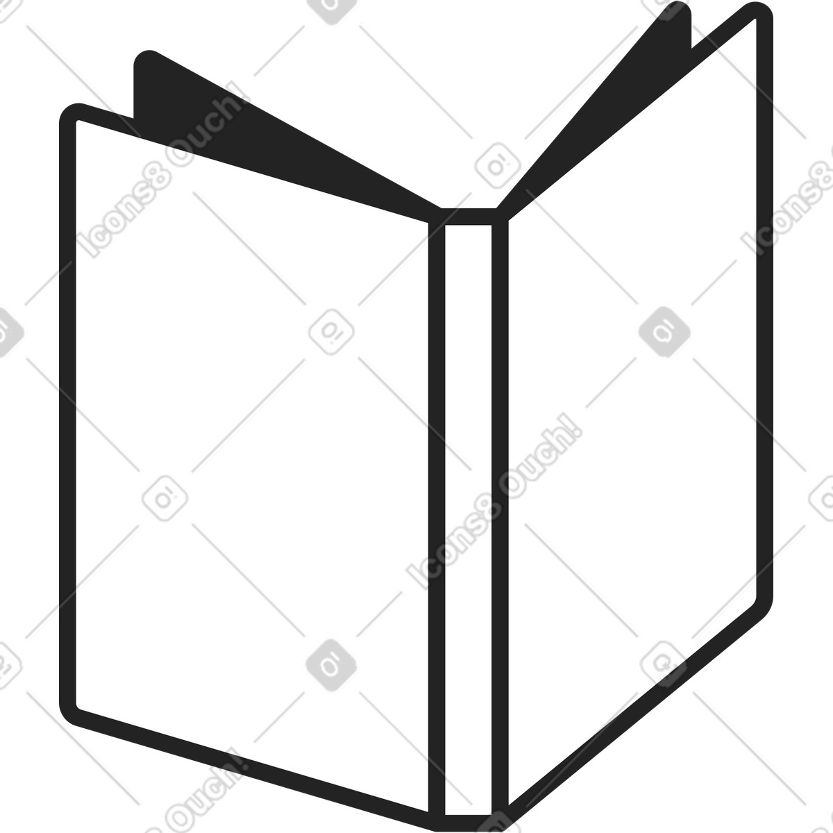 Book illustration in Sammy Line style download in PNG, SVG