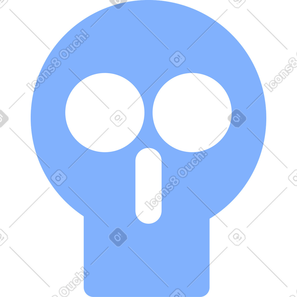 下载 Pablita 风格的 头骨 插画，支持 PNG、SVG 格式