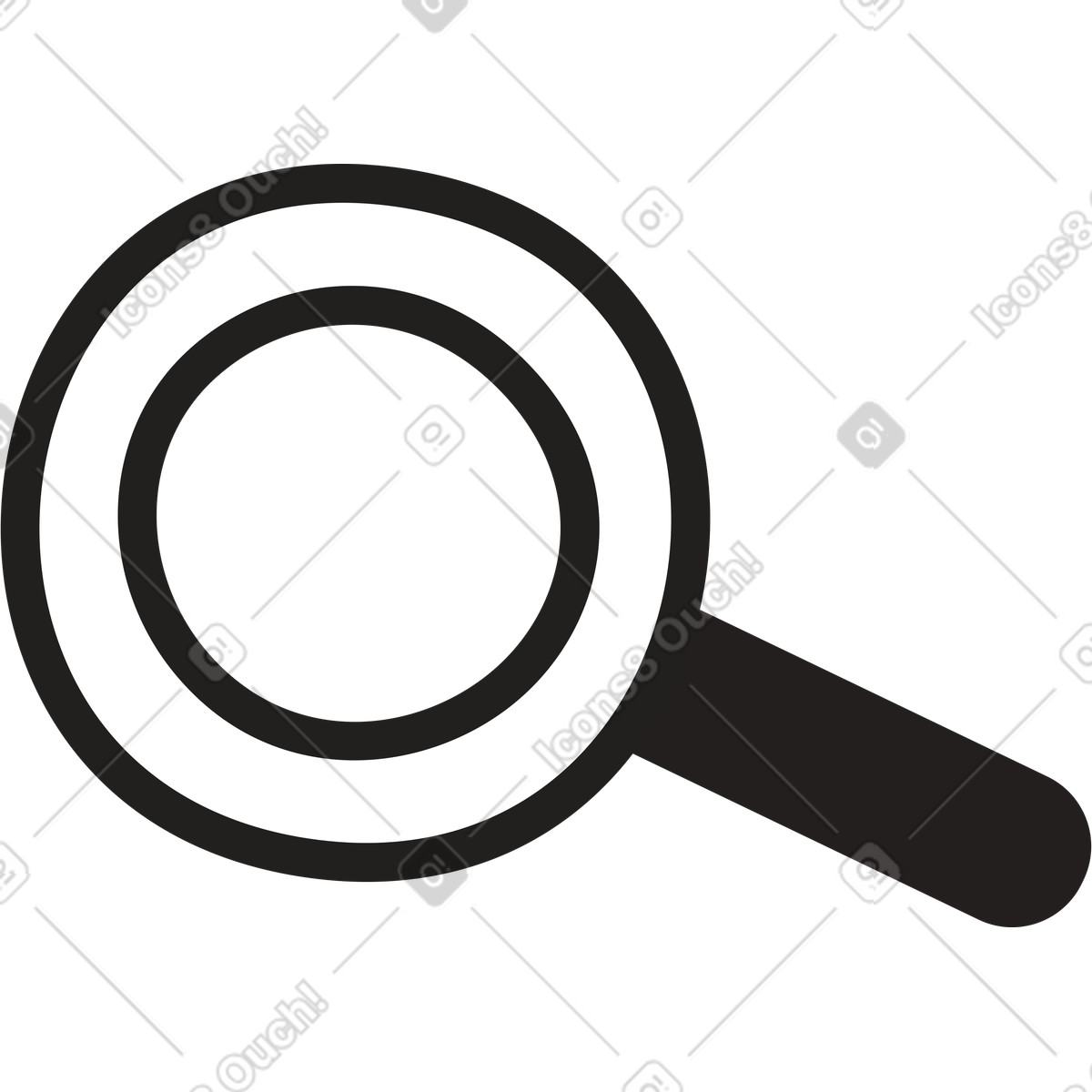 Ilustração de Lupa em no estilo Little para baixar em PNG, SVG