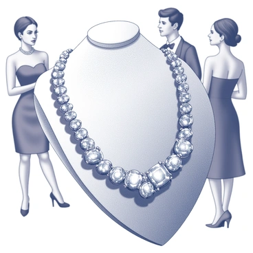 A beautiful necklace that captures jealous glances at a party