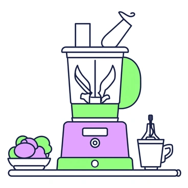 A food processor with transparent sides, showing the function of blades and motors