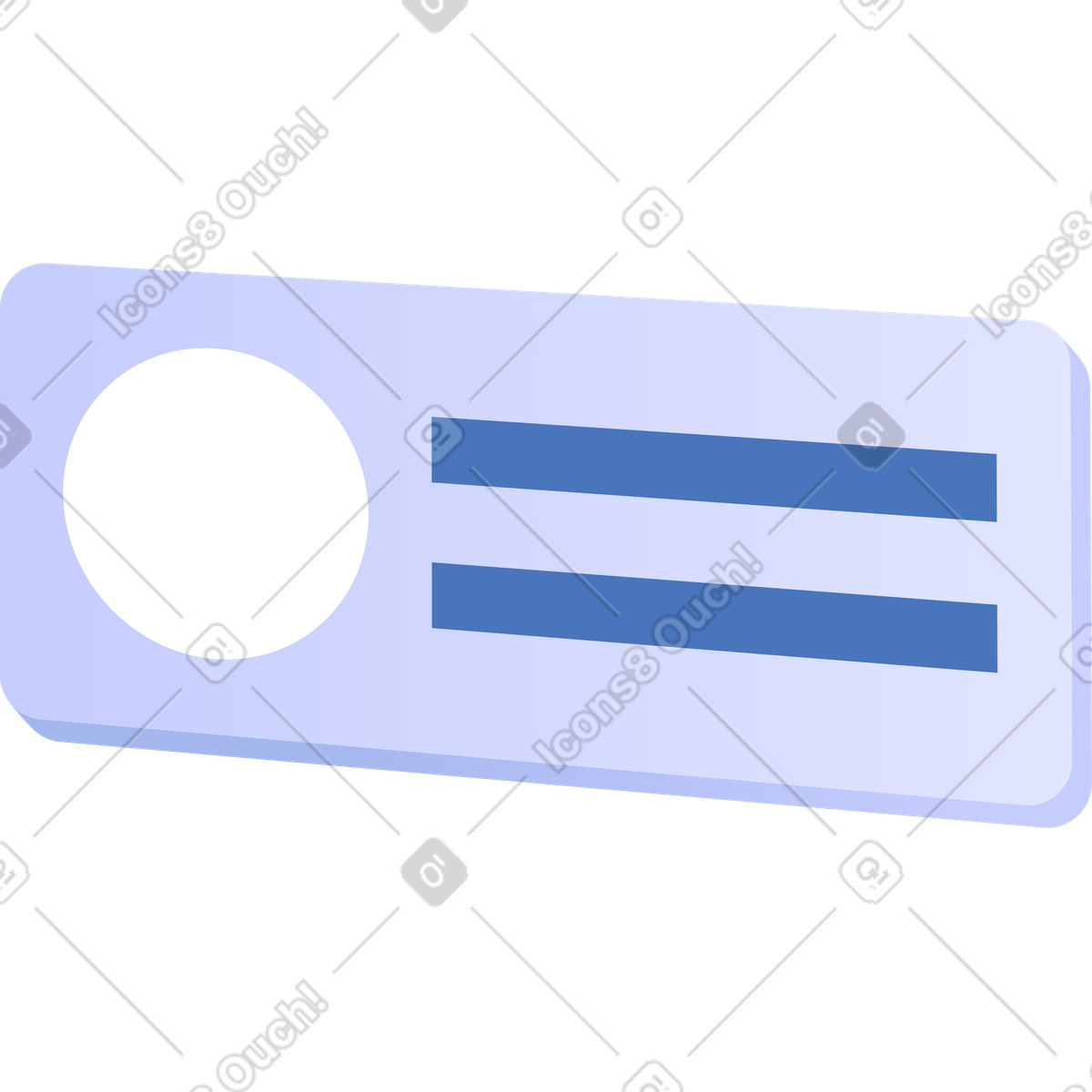Ilustración Profile card template with avatar placeholder and two text lines en estilo Quantum a descargar en PNG y SVG