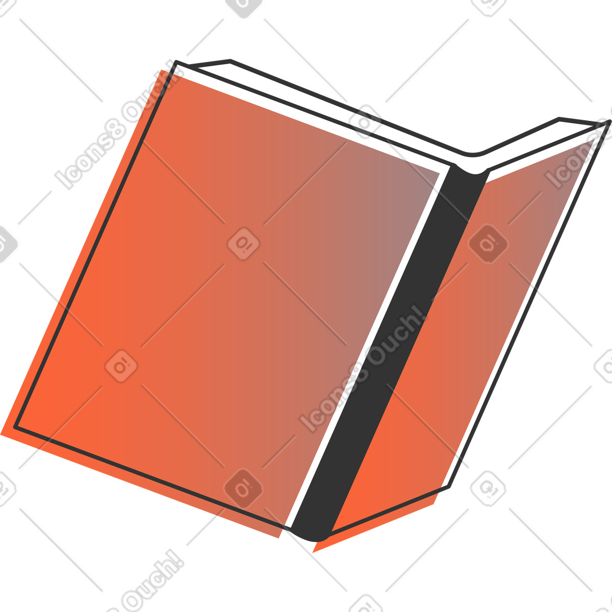 Book illustration in Crayon style download in PNG, SVG