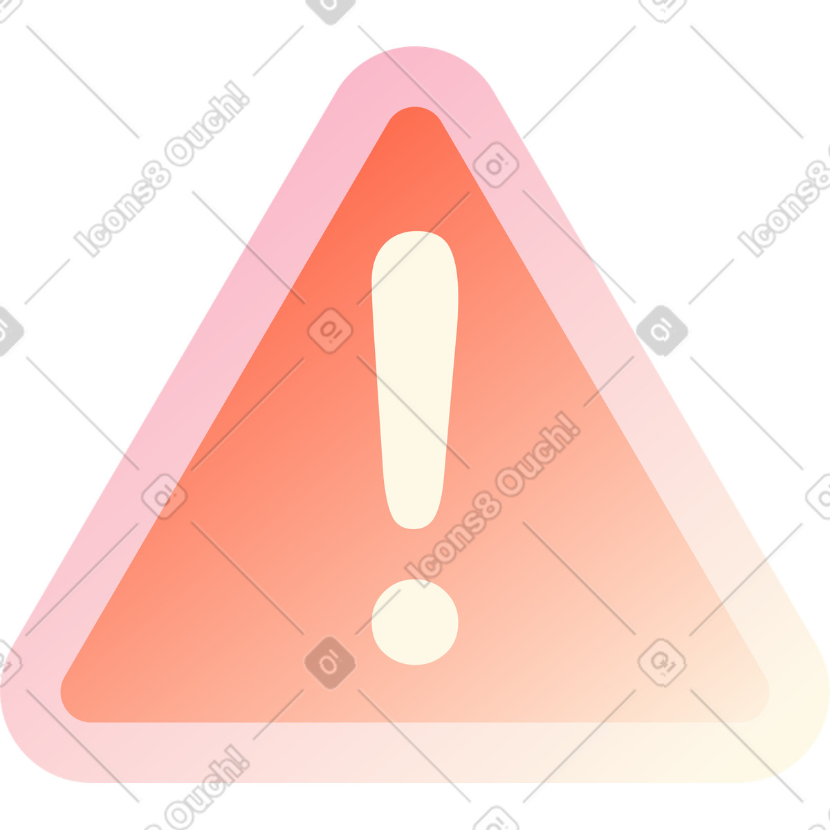 Ilustración Señal de error roja en estilo Beam a descargar en PNG y SVG