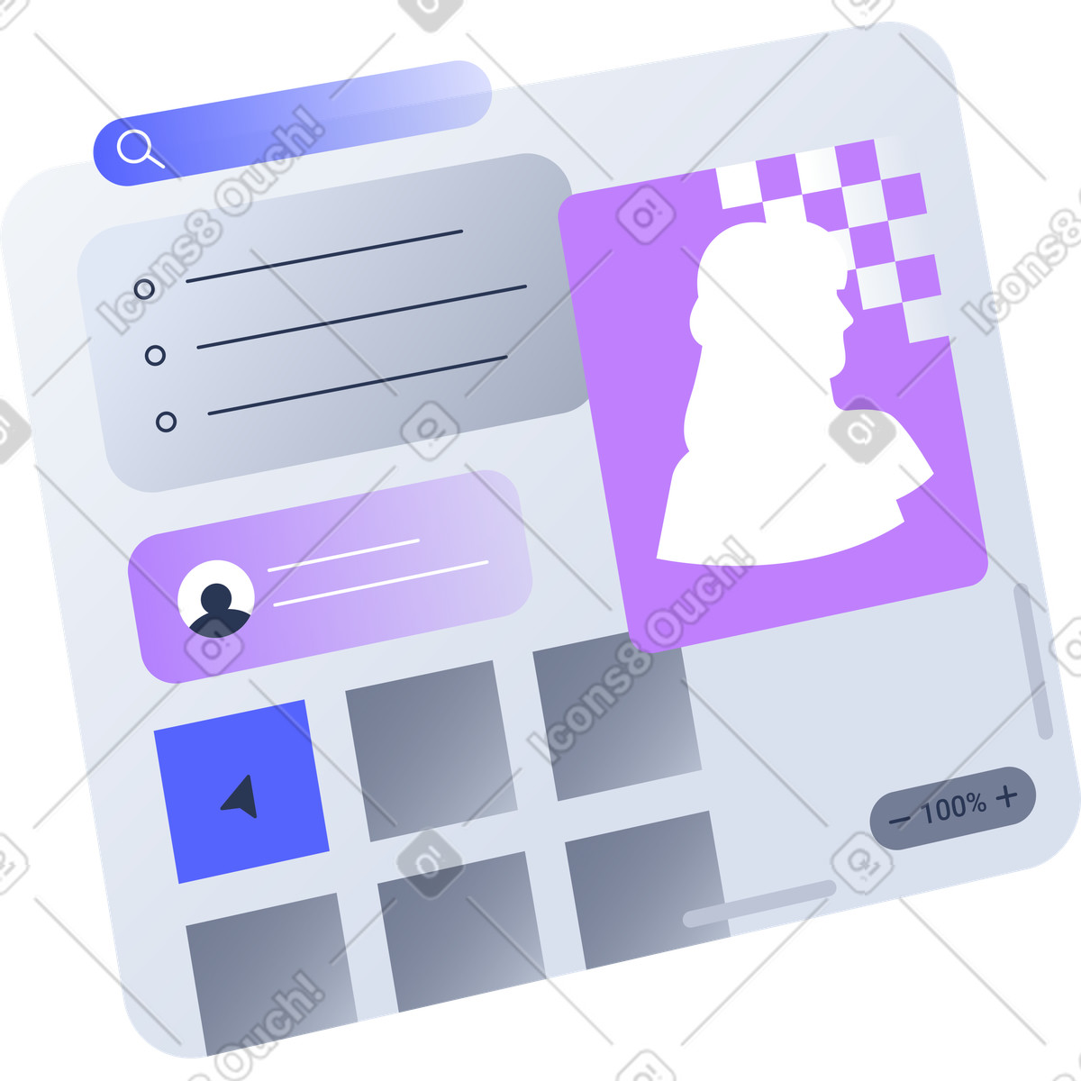 Online whiteboard illustration in Lucent style download in PNG, SVG