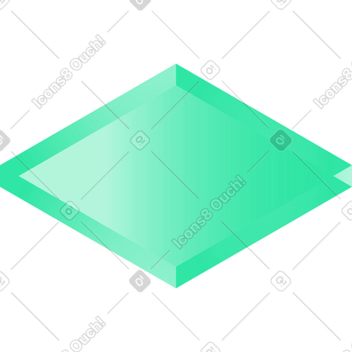 Ilustración Prisma rectangular en estilo Lucent a descargar en PNG y SVG