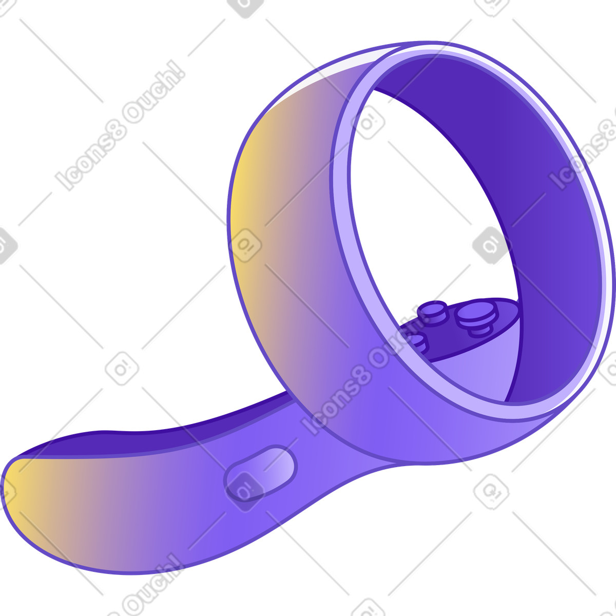 Telecomando da gioco illustrazione in stile Rainbow scarica in PNG, SVG