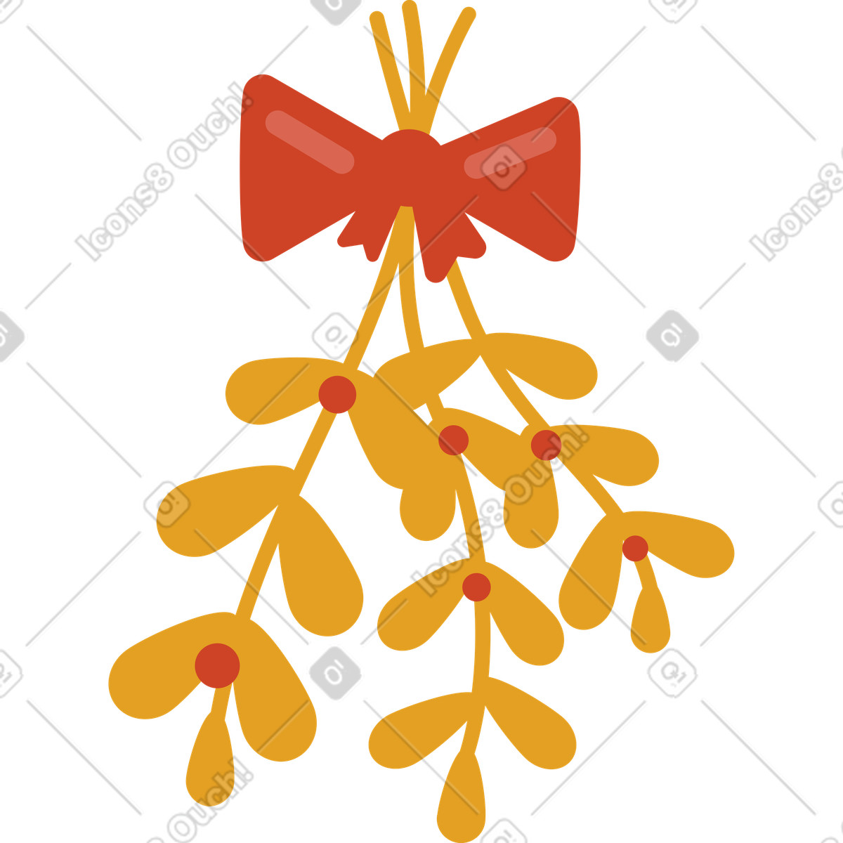 Mistel-Illustration im Arabica-Stil als Download in PNG, SVG
