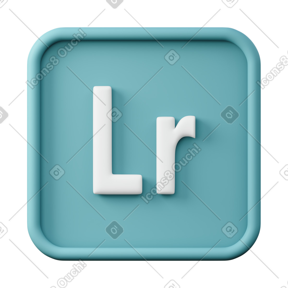 Adobe Lightroom illustrazione in stile 3D Sugary scarica in PNG, SVG