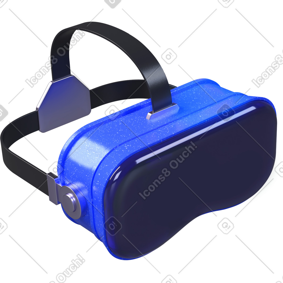 Visore vr, occhiali per realtà virtuale, dispositivo di gioco immersivo illustrazione in stile 3D Boost scarica in PNG, SVG