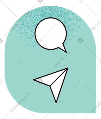 Schnittstellenelemente: chat-blase und senden-button PNG, SVG