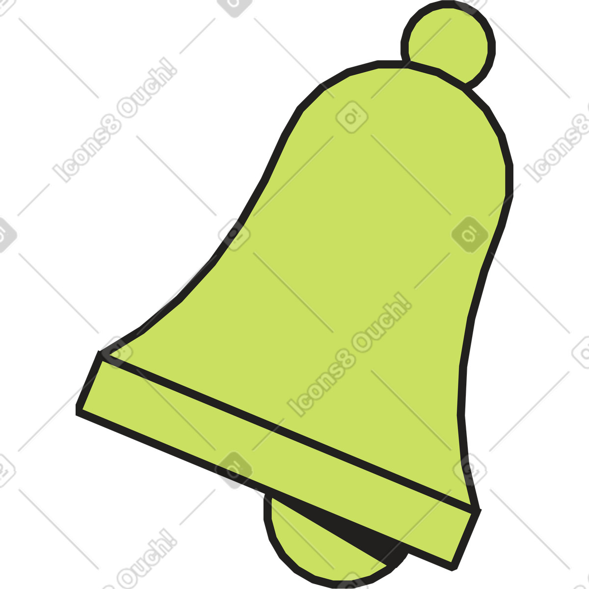 Glocke animierte Illustration im Dazzle-Stil als Download in GIF, Lottie (JSON), AE