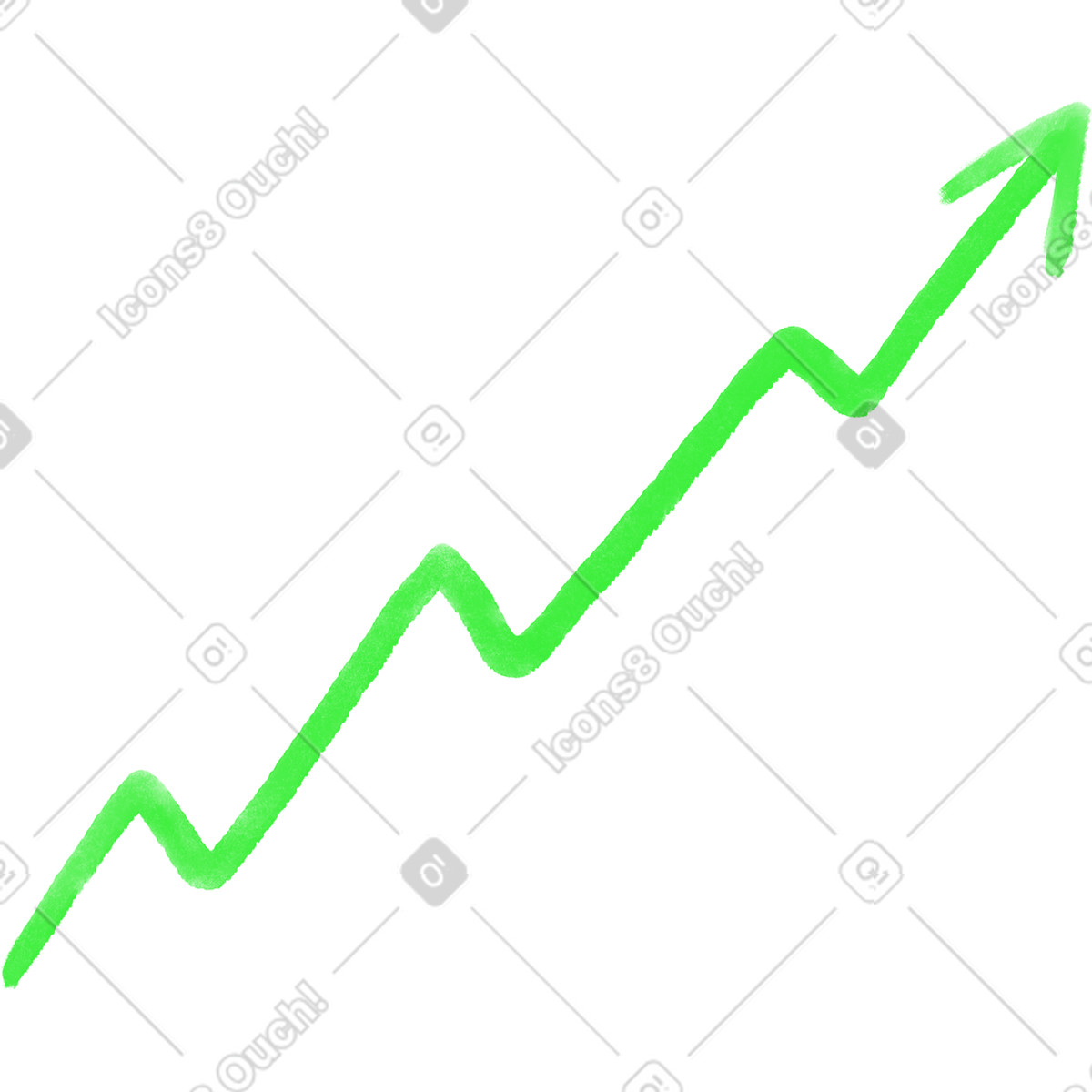 Inky 스타일의 Green arrow 일러스트레이션 PNG, SVG 다운로드