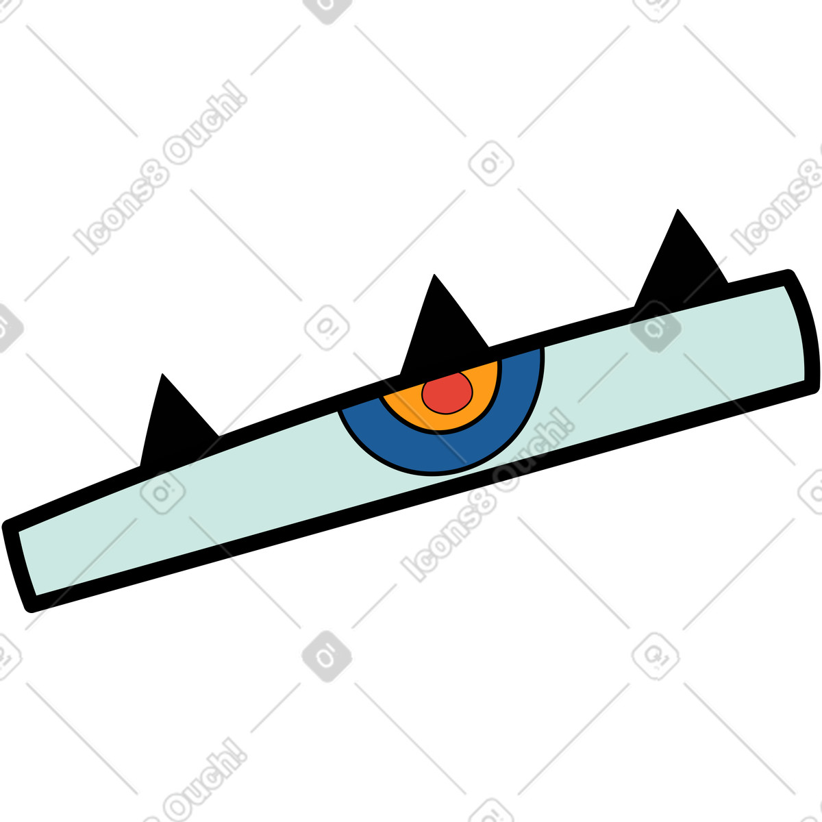 Eye illustration in Surr style download in PNG, SVG
