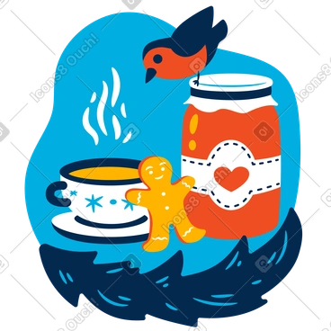Christmas still life PNG, SVG
