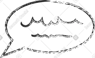 Bulle ronde avec texte PNG, SVG