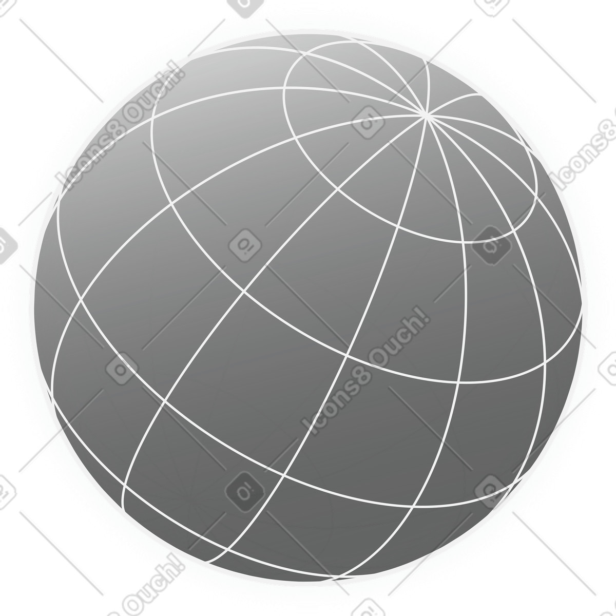 Ilustración Conectividad global, estructura digital del globo terráqueo en estilo Inverse a descargar en PNG y SVG