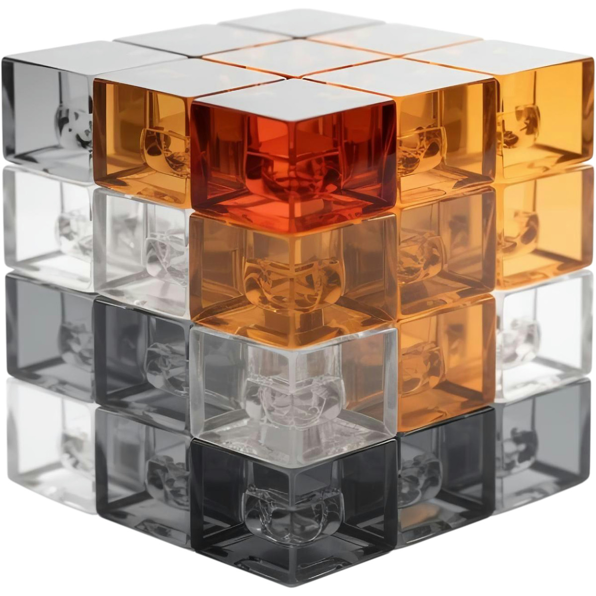 Blocks composition illustration in 3D style download in PNG, SVG