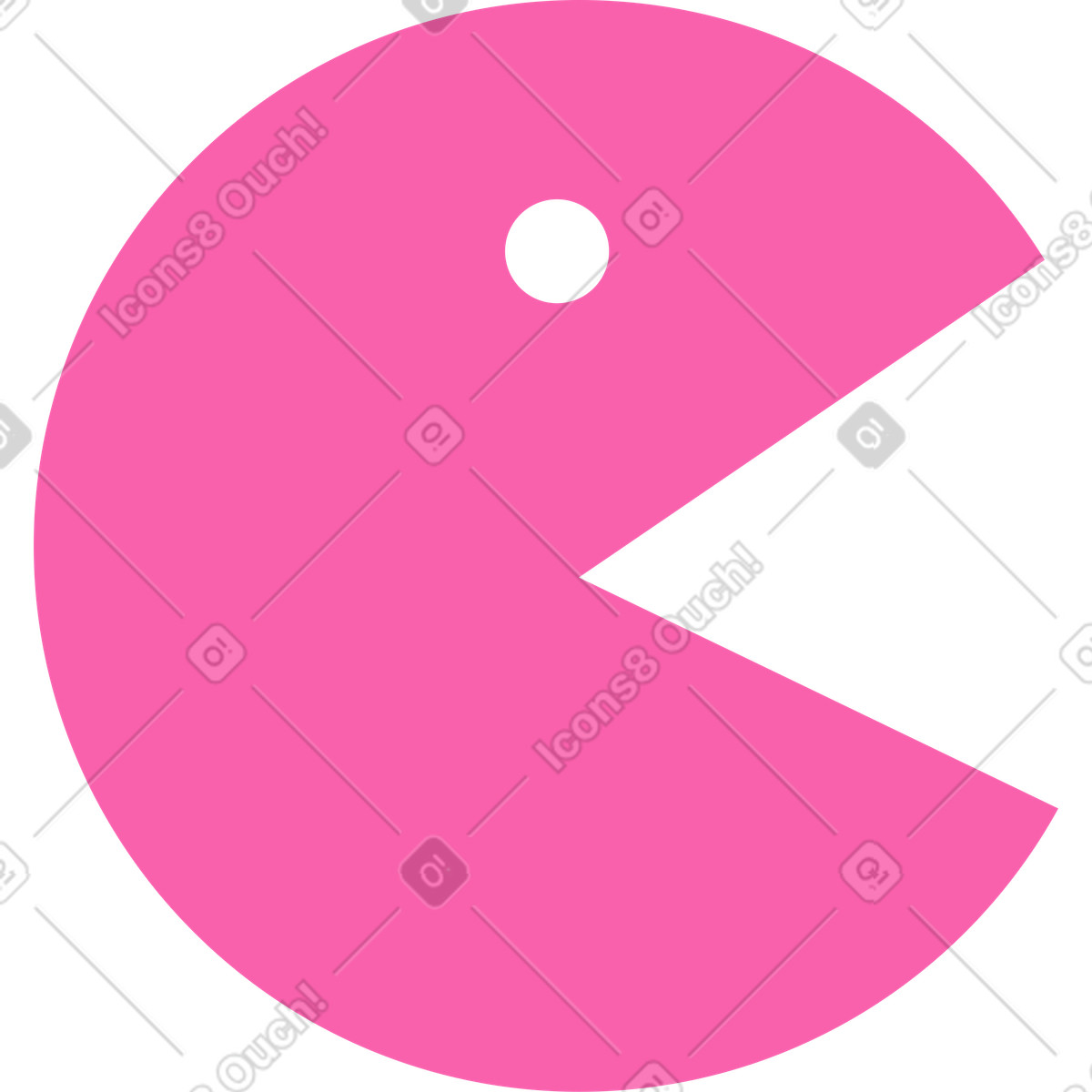 Illustration Pac-man dans le style Whimsy à télécharger aux formats PNG, SVG