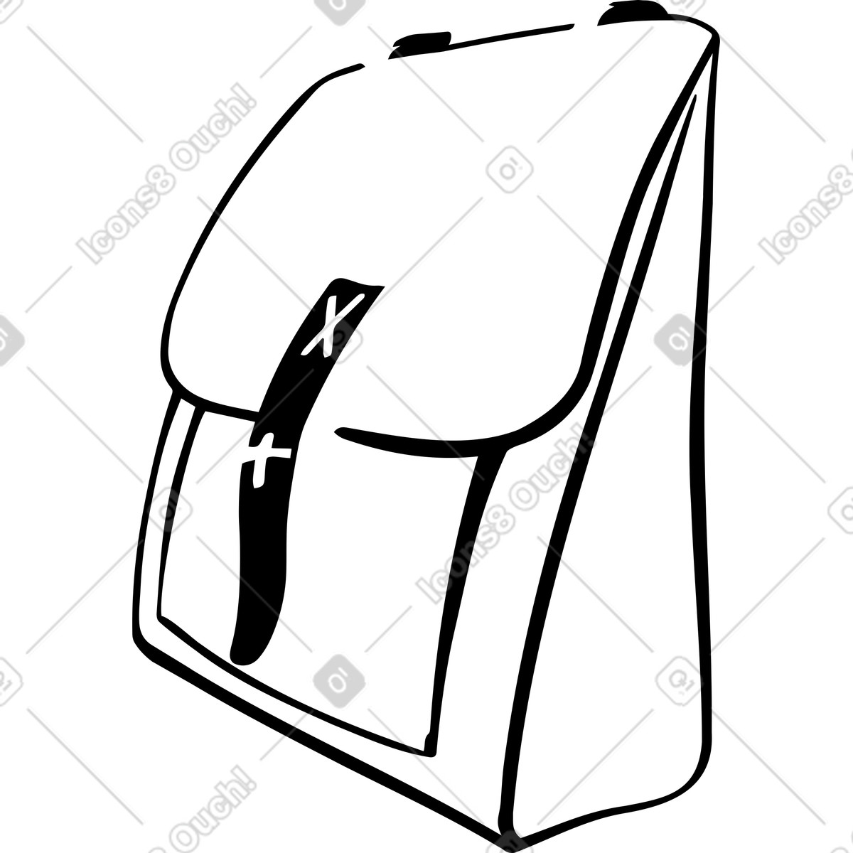 Briefcase illustration in Line style download in PNG, SVG