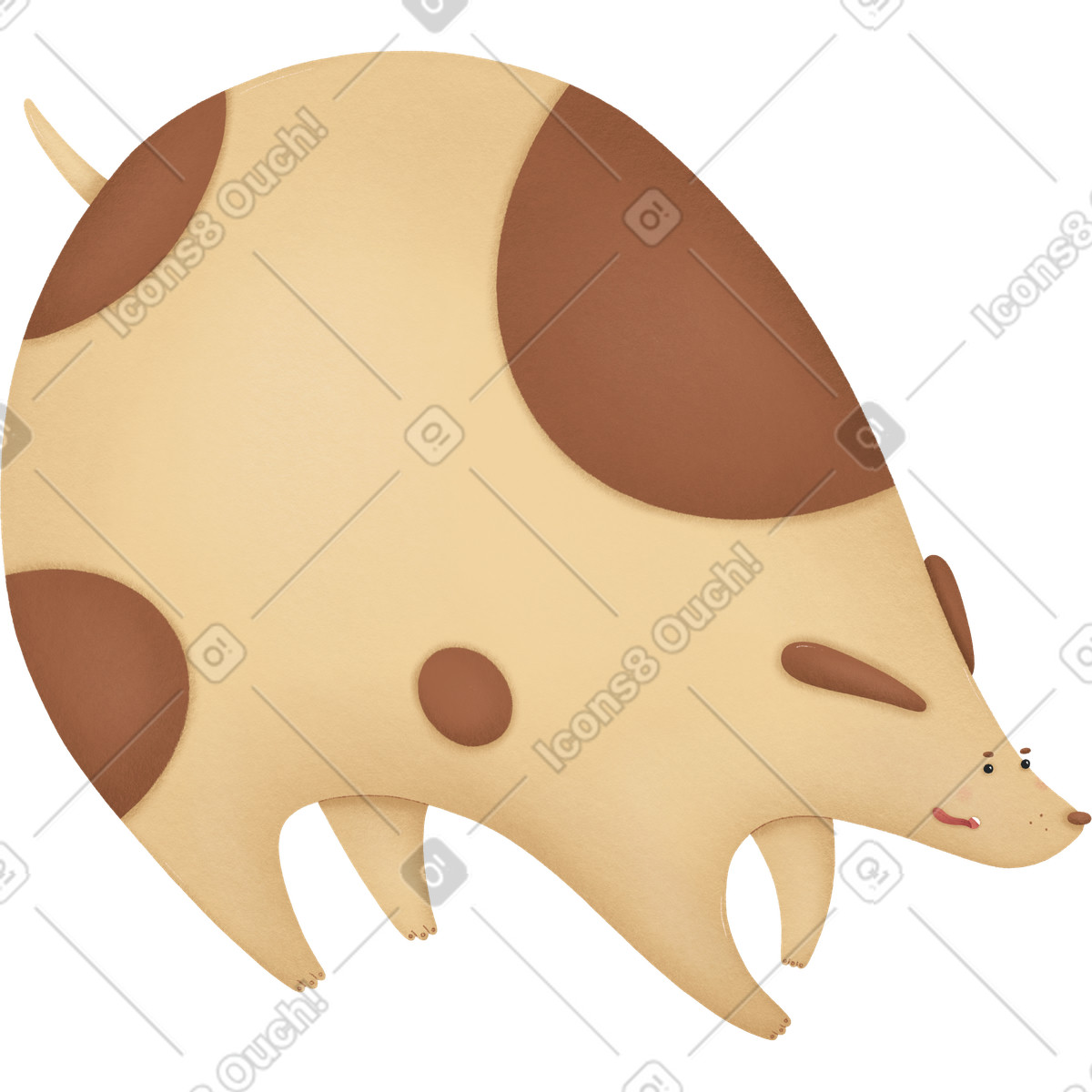 Ilustração de Cão em no estilo Woolly para baixar em PNG, SVG