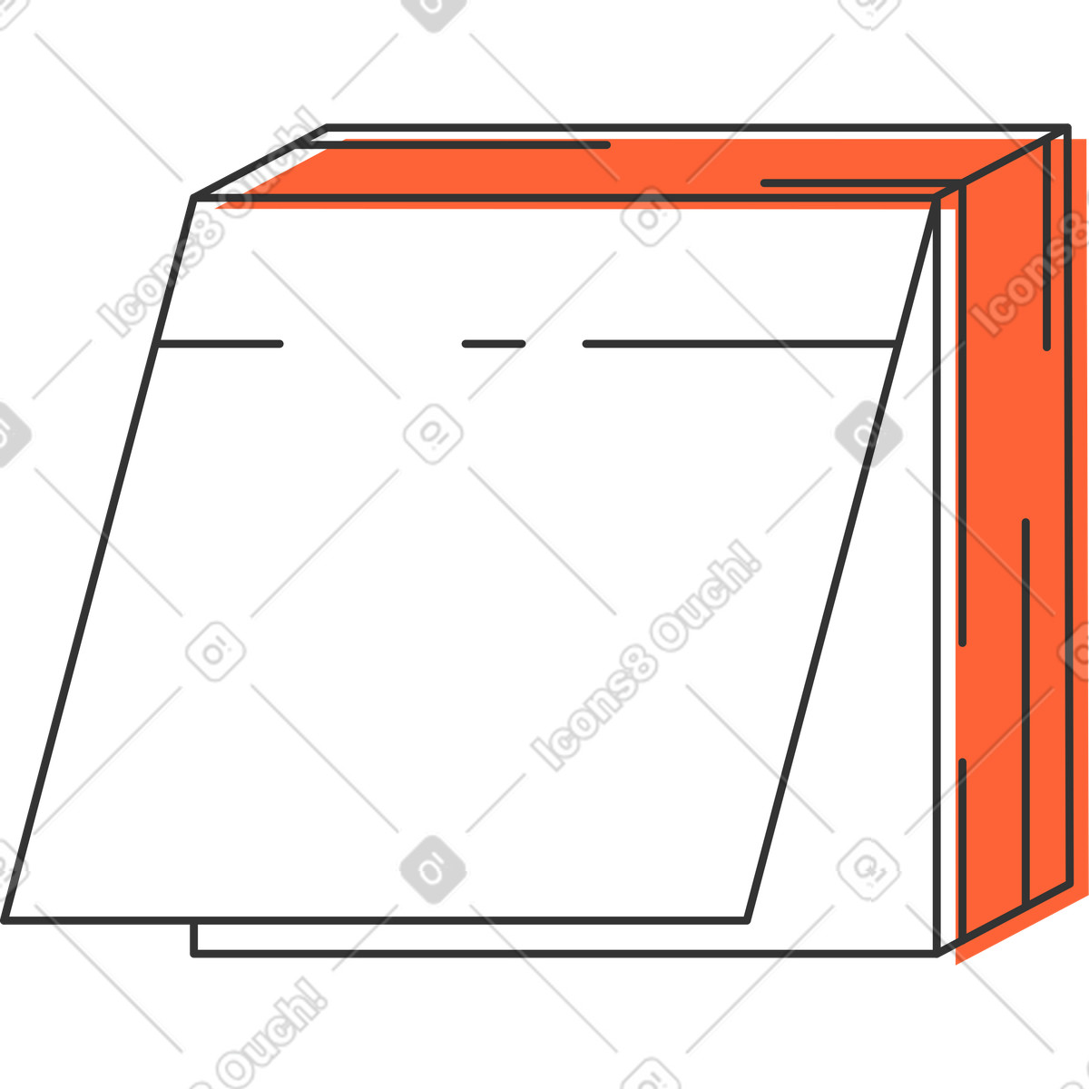 Nota adesiva illustrazione in stile Crayon scarica in PNG, SVG
