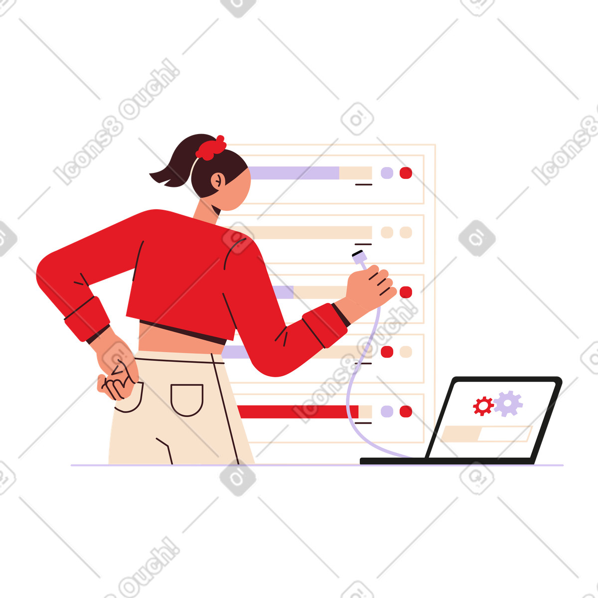 Network illustration in PNG, SVG, GIF formats