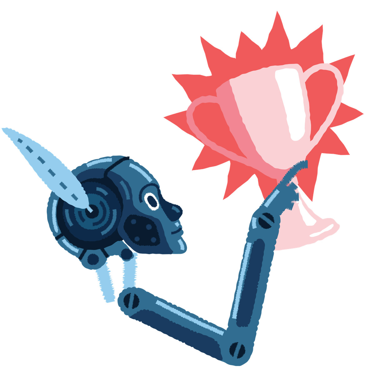 Иллюстрация Victory of robots в стиле Cherry — скачать в форматах PNG, SVG
