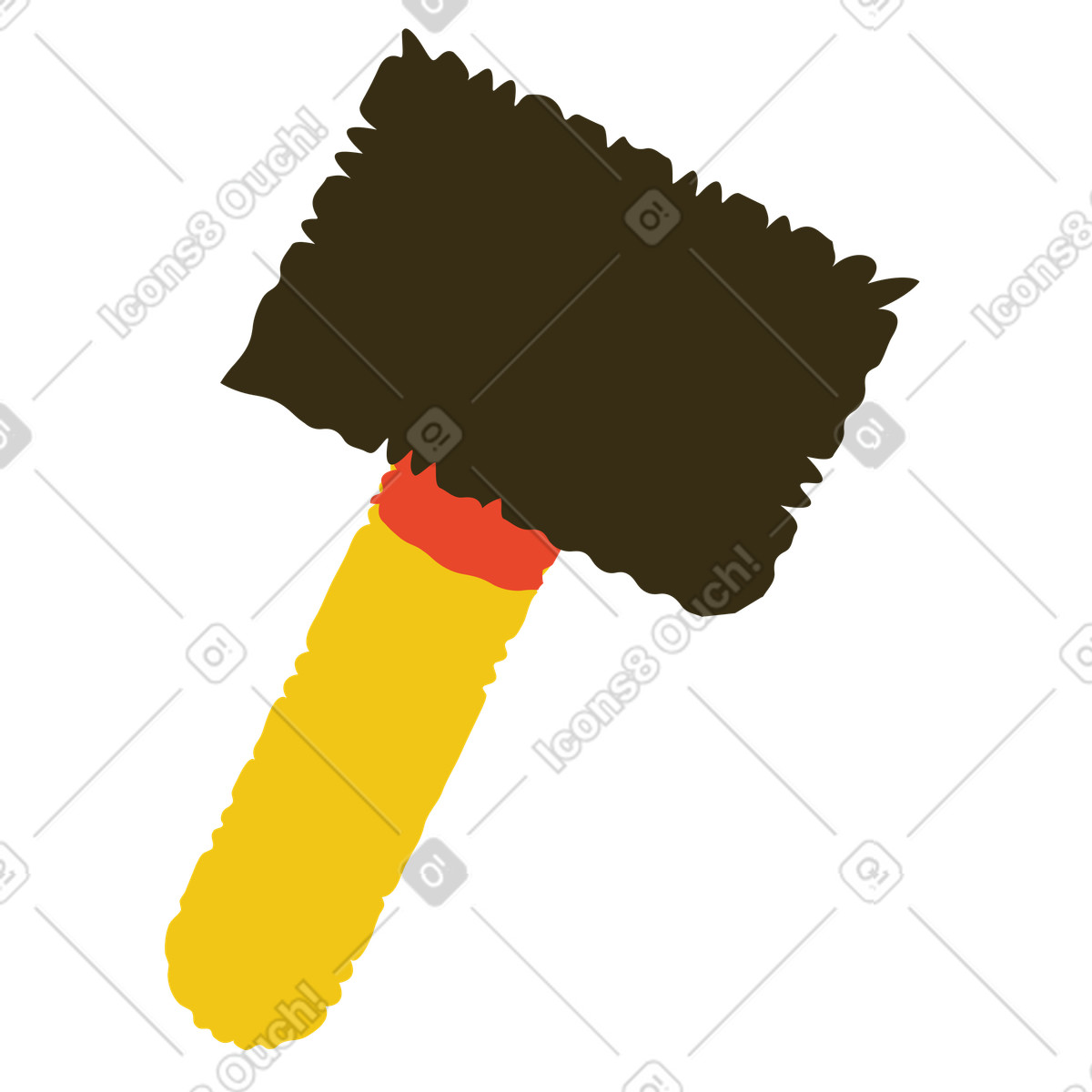 Hammer illustration in Bermuda style download in PNG, SVG