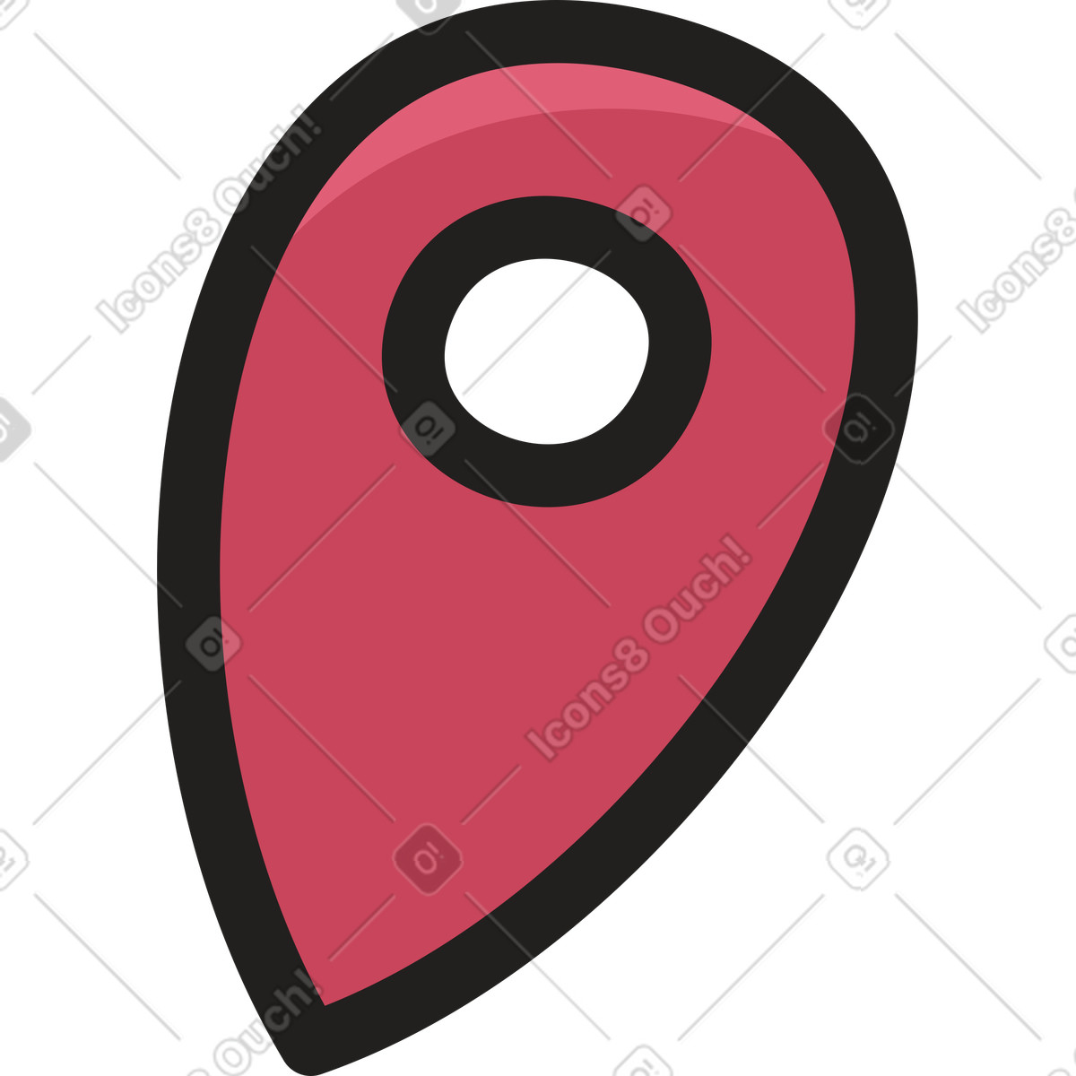 下载 Clipart 风格的 位置图示 插画，支持 PNG、SVG 格式