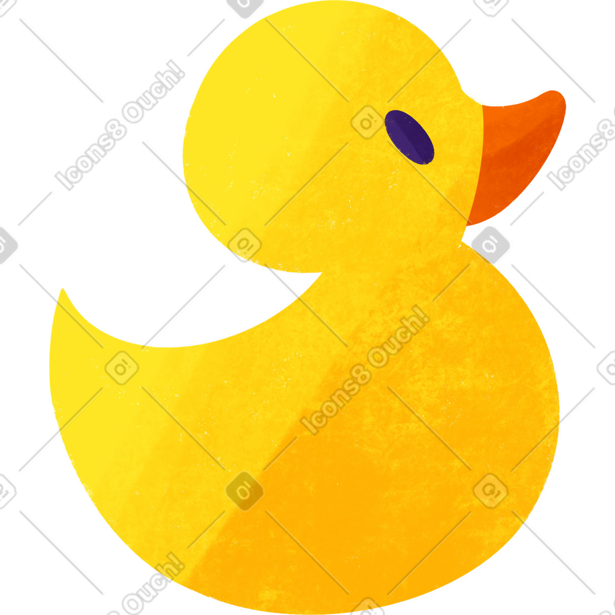 Bonbon スタイルの Yellow rubber duck for bath のイラストをPNG、SVG形式でダウンロード