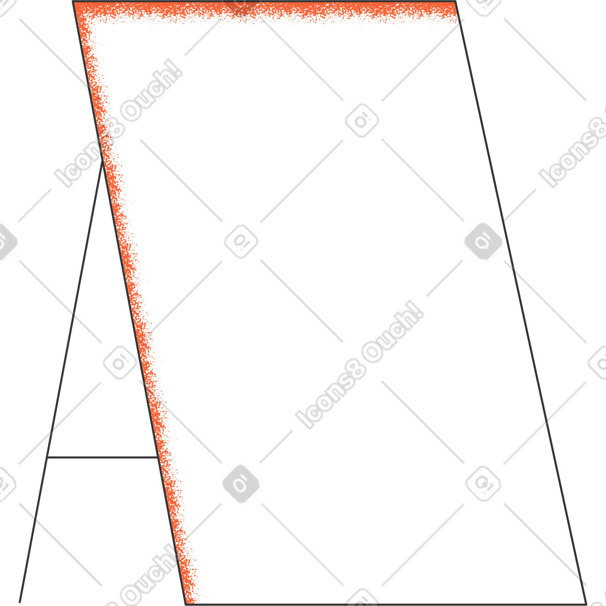 Ilustración Pizarron en estilo Crayon a descargar en PNG y SVG