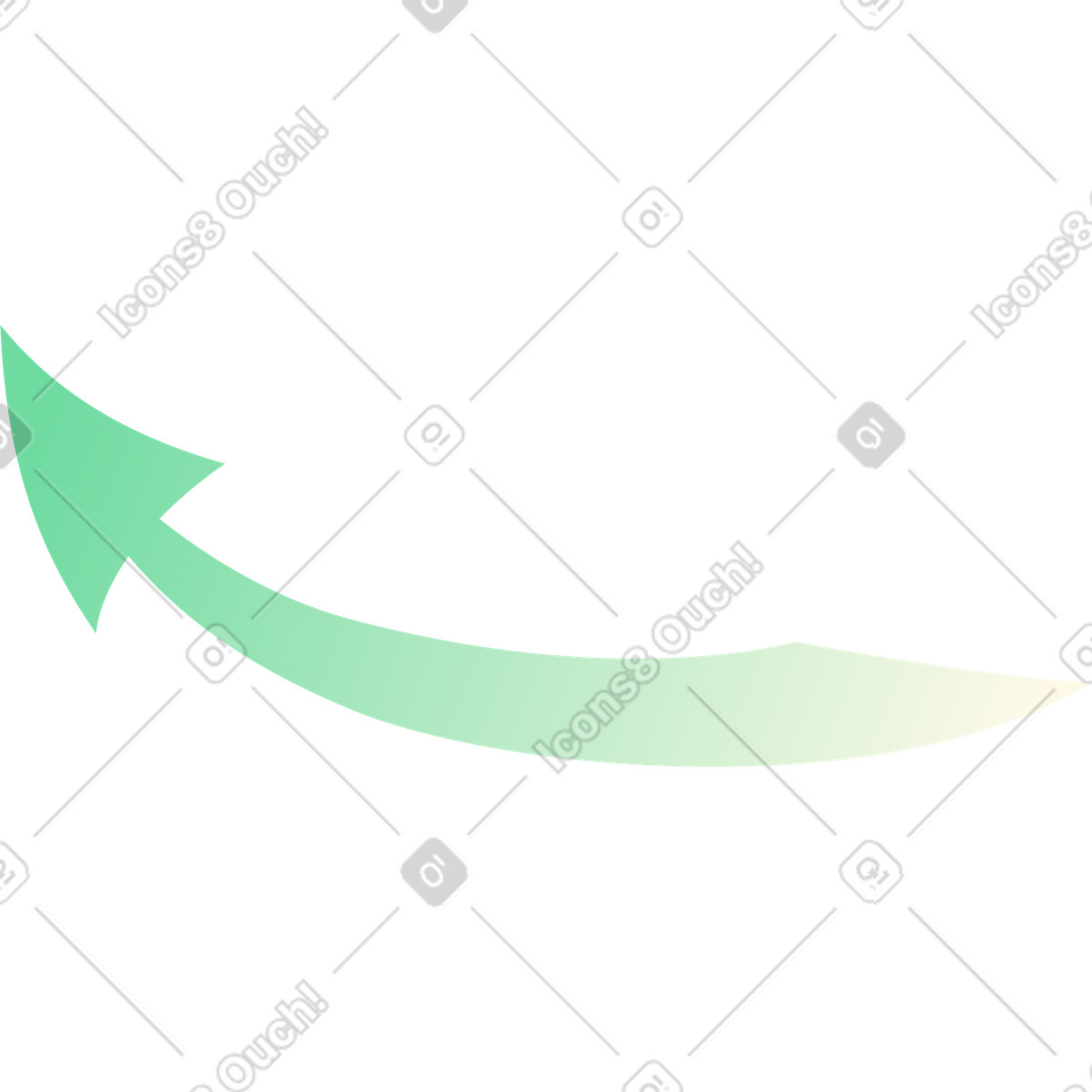 Ilustración Flecha hacia arriba en estilo Beam a descargar en PNG y SVG