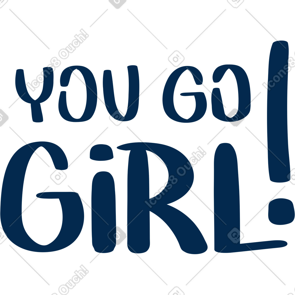 Ilustración Tu ve chica en estilo Flame a descargar en PNG y SVG