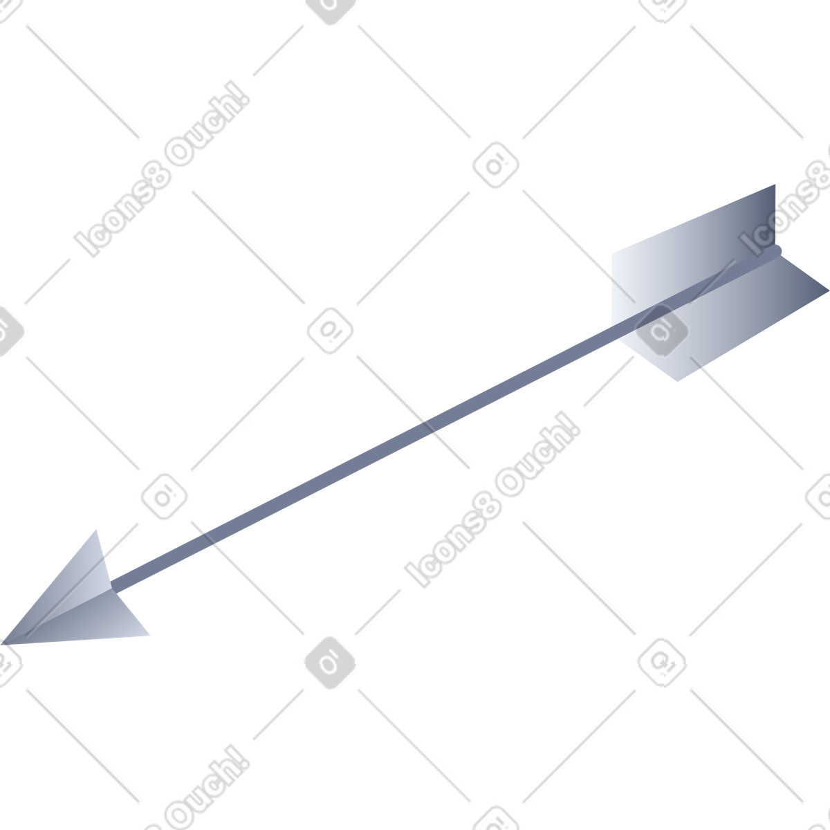 Pfeil-Illustration im Lucent-Stil als Download in PNG, SVG