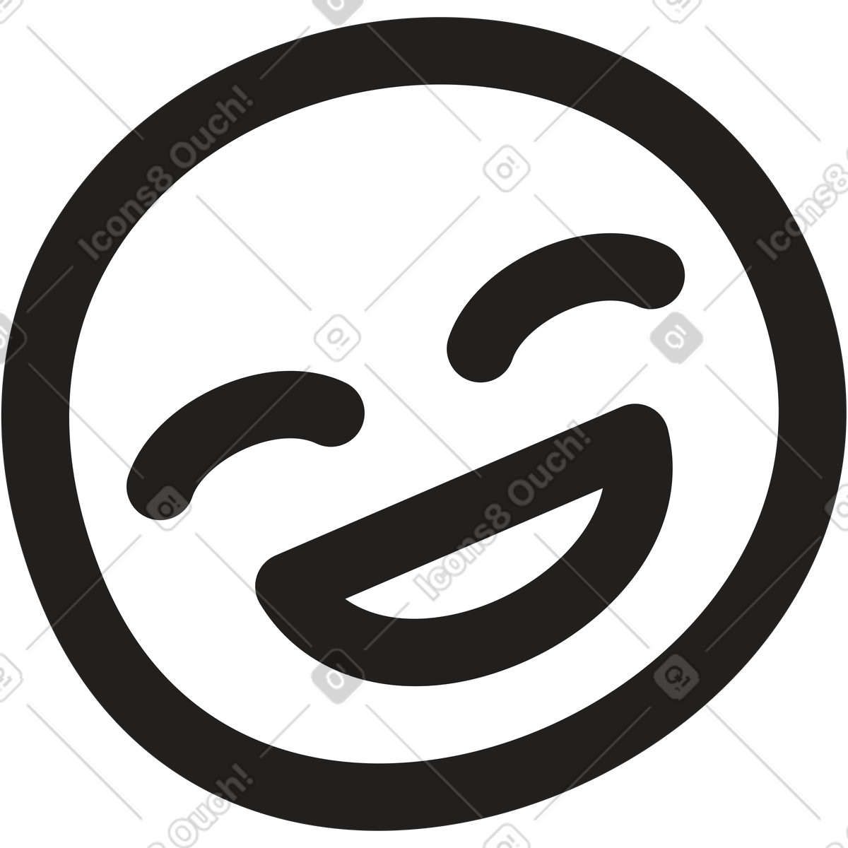 Ilustración Sonreír en estilo Little a descargar en PNG y SVG