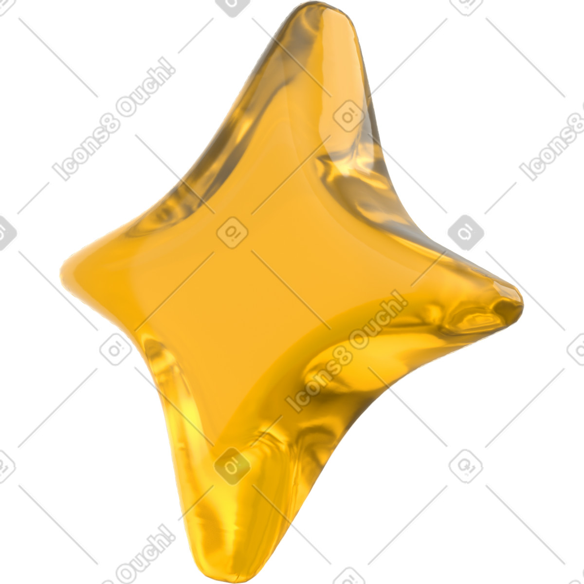 Illustration Performance reward badge, success recognition symbol, excellence rating icon dans le style 3D Grid à télécharger aux formats PNG, SVG