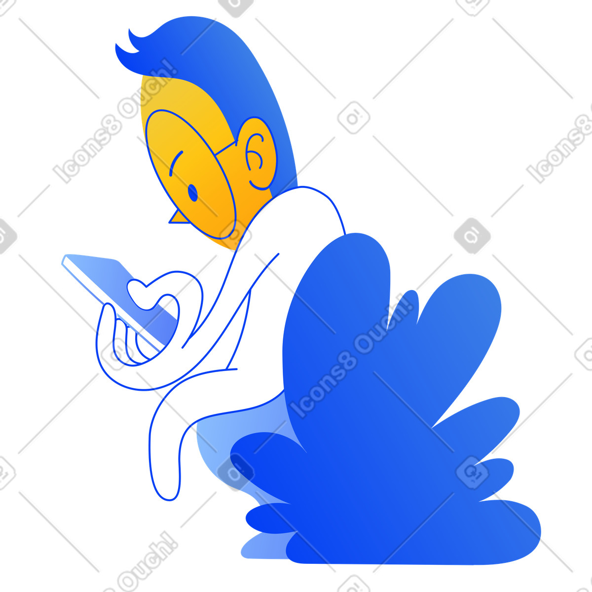 Buddy 스타일의 나중에 다시 오세요 일러스트레이션 PNG, SVG 다운로드