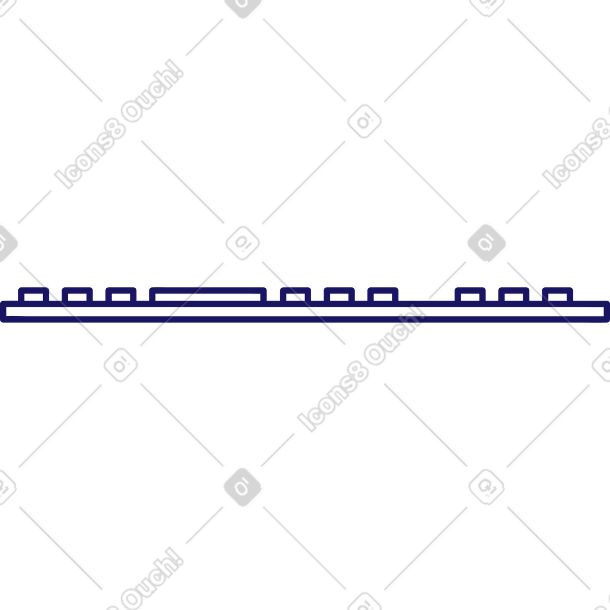 Keyboard for computer illustration in Matey style download in PNG, SVG