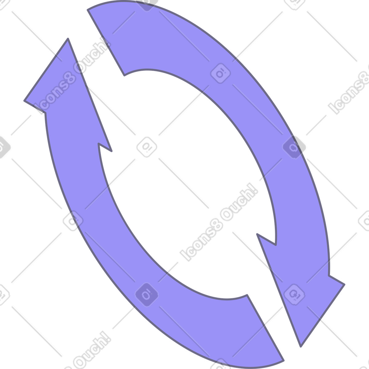 Modul スタイルの Circular arrow のイラストをPNG、SVG形式でダウンロード