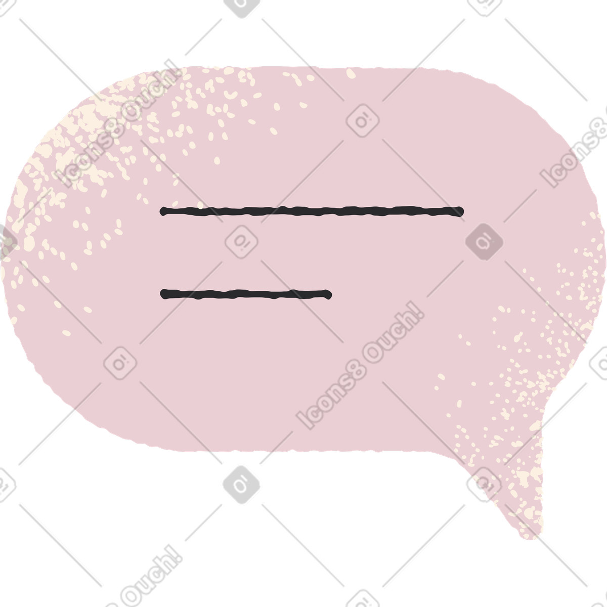 Ilustração de Balão fala em no estilo Pablo para baixar em PNG, SVG
