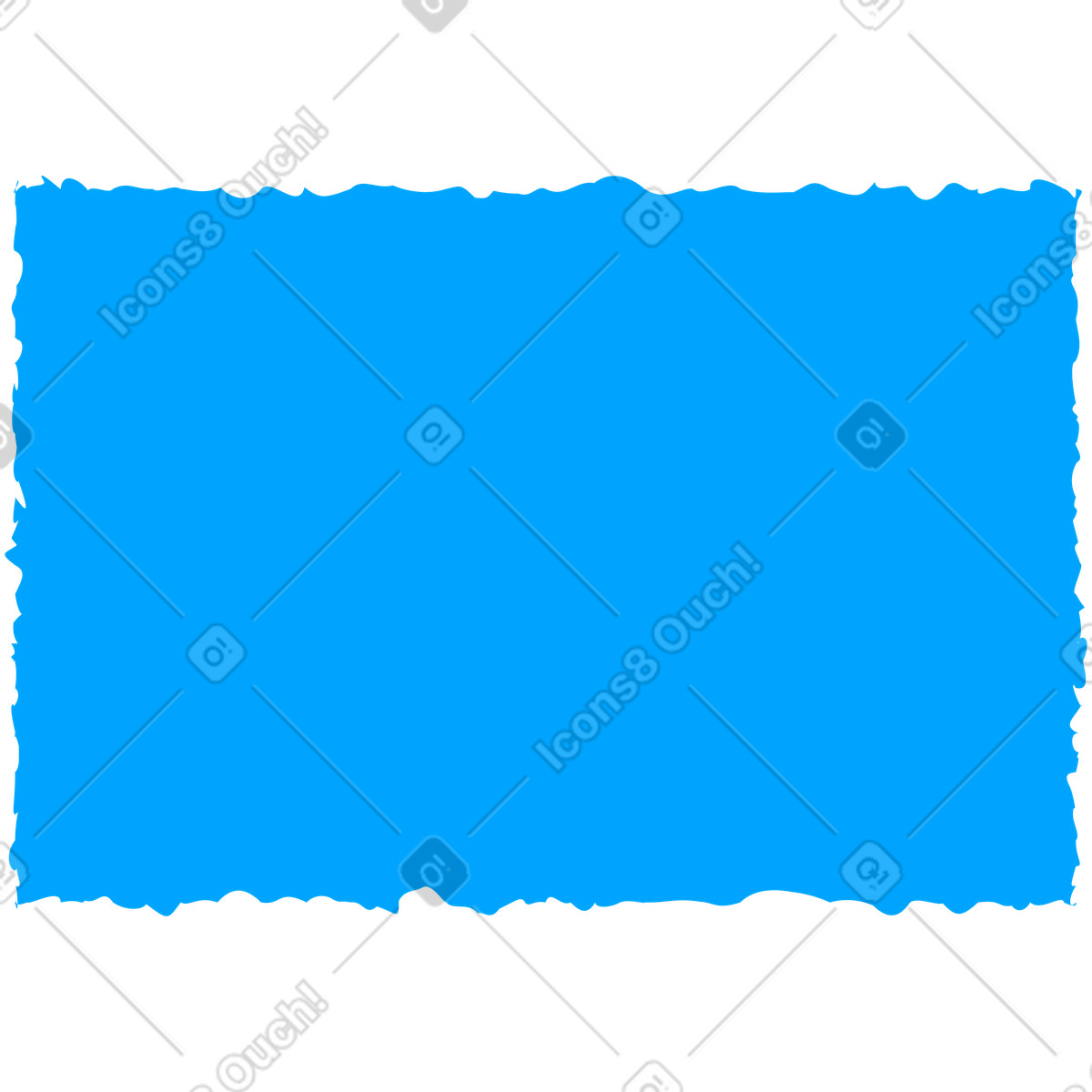 Rectangle sky blue illustration in Mirage style download in PNG, SVG