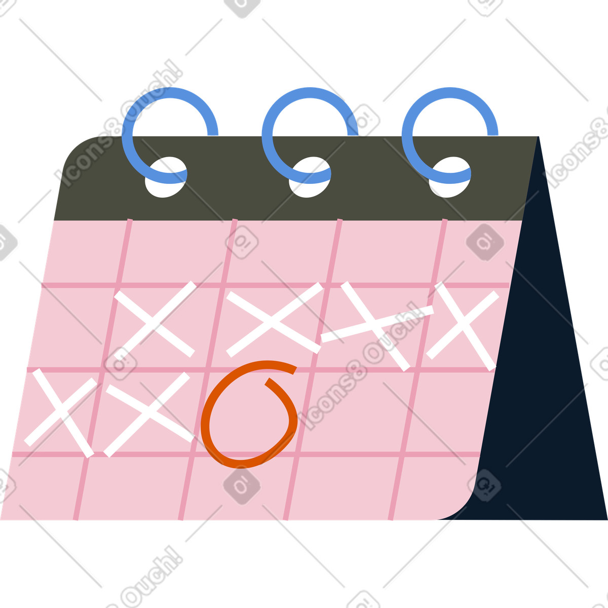 Vector スタイルの カレンダー のイラストをPNG、SVG形式でダウンロード