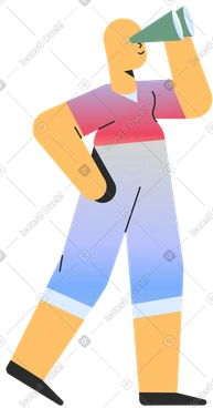 Man with binocular PNG, SVG